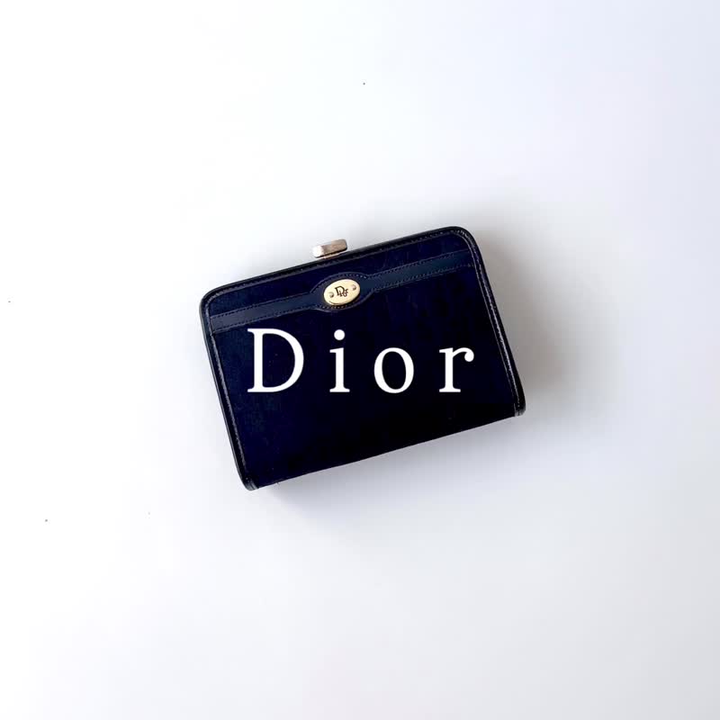 Dior經典Oblique老花口金包F32 vintage - 零錢包/小錢包 - 其他材質