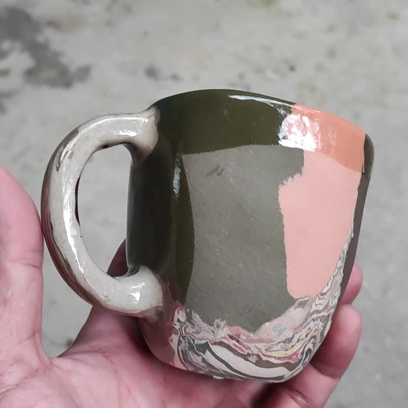Coffee cup ceramic - Mugs - Pottery Multicolor