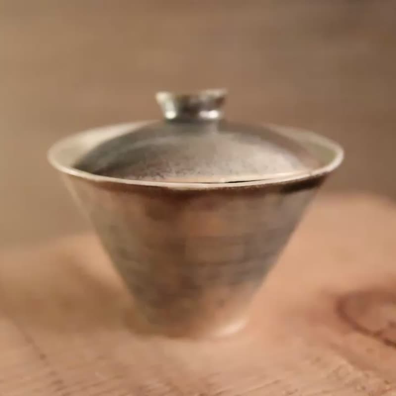 方方土 柴燒蓋碗_b - 茶壺/茶杯/茶具 - 瓷 灰色