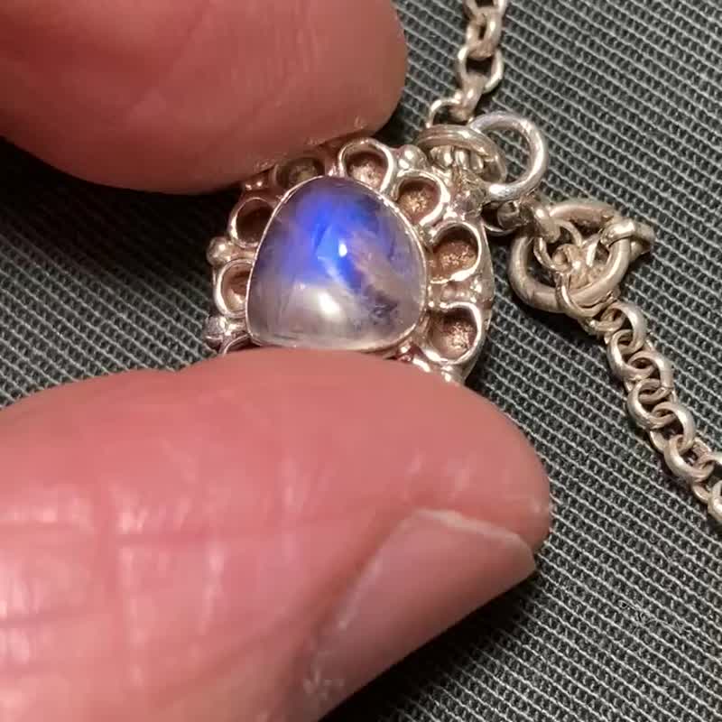 ナチュラル カラフル トレジャー ブレスレット アンクレット ネパール ハンドメイド 925 スターリング シルバー - ブレスレット - 宝石 