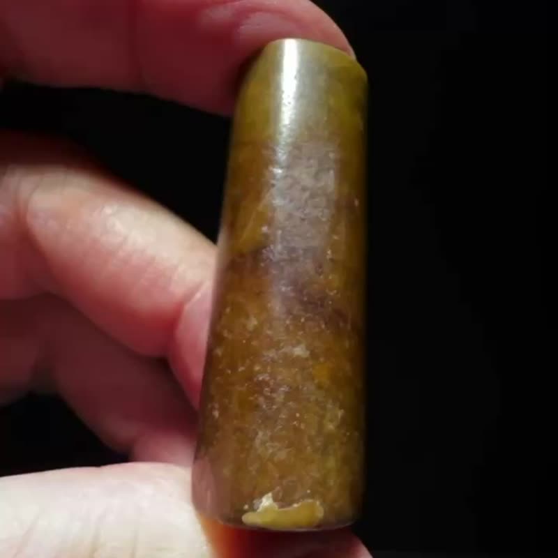 古代玉勒子 古玉 高古玉 Ancient jade 文化期 春秋戰國 老玉 - 頸鏈 - 玉石 咖啡色