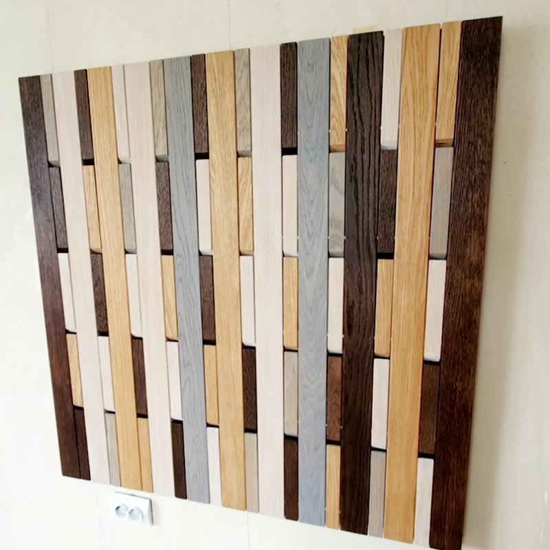 WALL-MOUNTED ORGANIZER - Plywood veenered oak. colored - Other Furniture - Wood 