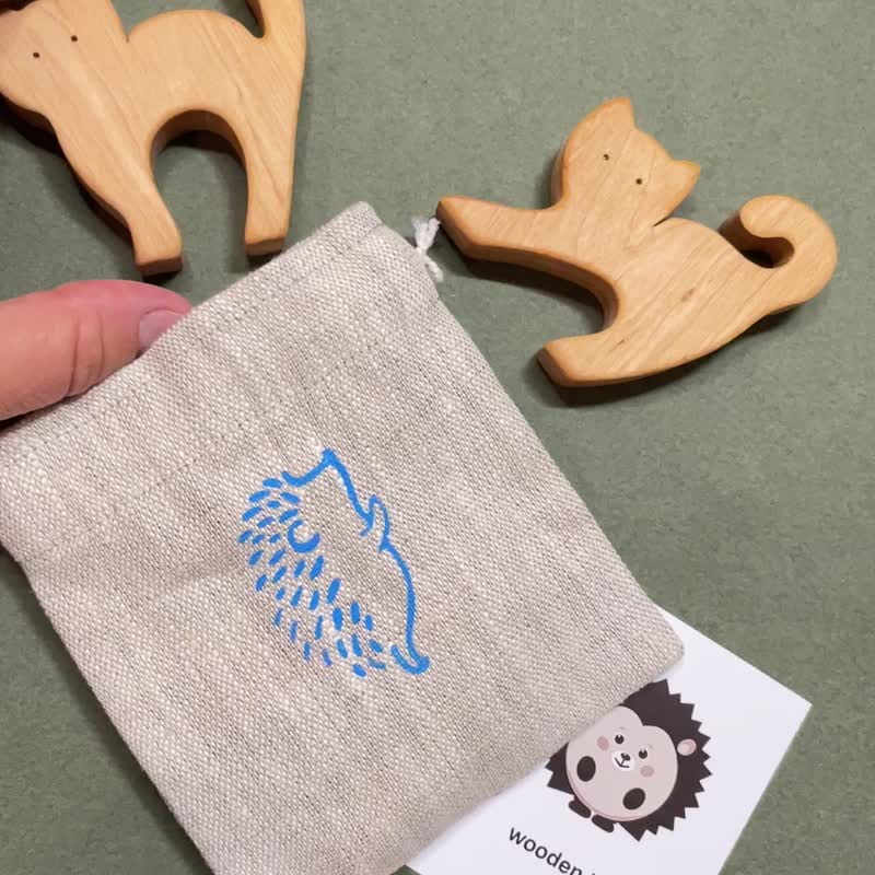 Wooden animals toys, wooden cute cats, baby birthday gift - 寶寶/兒童玩具/玩偶 - 木頭 