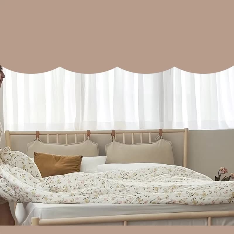 Gentle Knit Full Quilted 3.5ft Single Fitted Sheet Pillowcase + Single 5x7ft Marshmallow Roll-Roll Quilt Three-Piece Set - Blankets & Throws - Polyester Multicolor