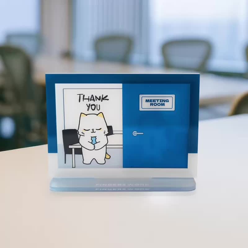 Thank You / Fxxk you 扮工厭世貓心情轉變立牌 - 其他 - 壓克力 