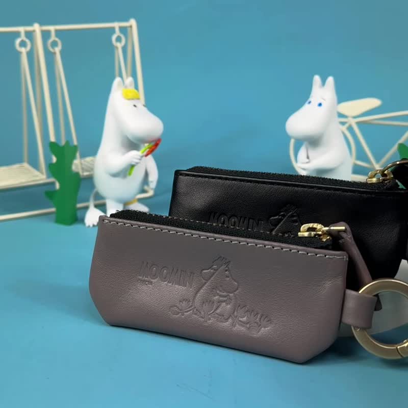 【Pinkoi x Moomin】Coin Pouch - Embrass - Coin Purses - Genuine Leather Brown