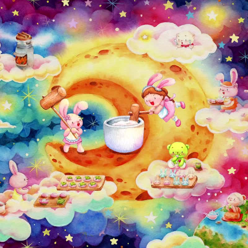 Fly Me To The Moon l Postcard - 卡片/明信片 - 紙 咖啡色