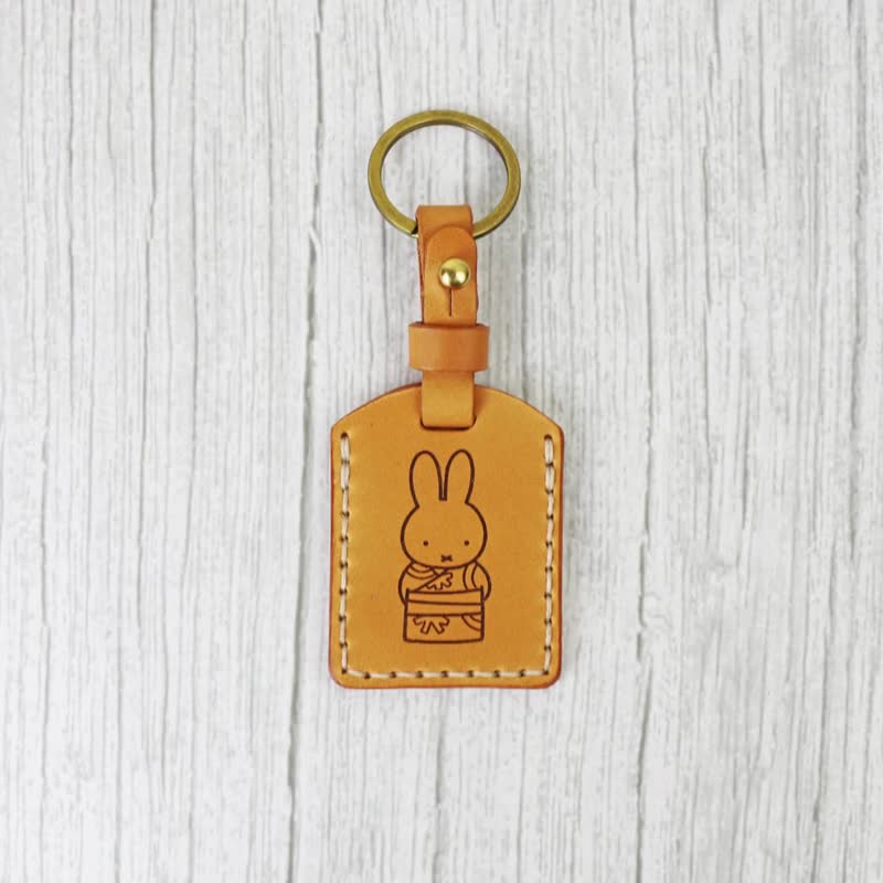 【70 Years of Miffy】米菲兔聯名－真皮御守 吊飾 磁扣套 - 鑰匙圈/鑰匙包 - 真皮 多色