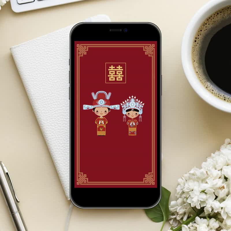 動態電子喜帖| 電子喜帖 WEDGD10013 - 電子喜帖/賀卡/邀請函 - 其他材質 