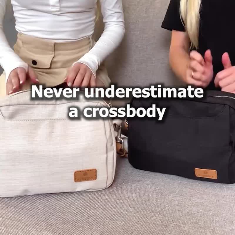 Siena Pro 斜背包-紫色|日常袋 多口袋 旅行隨身包 側背包 - 側背包/斜背包 - 聚酯纖維 紫色