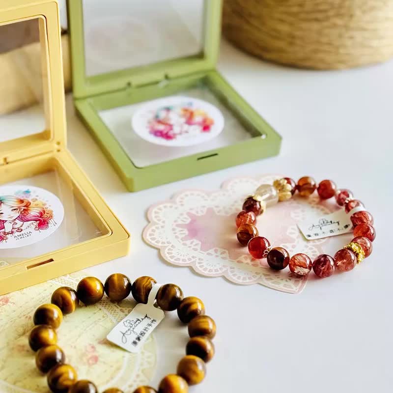 Amelia Jewelry丨天山冰翠丨天山翠手鐲丨金絲玉鐲 - 手鍊/手環 - 玉石 綠色