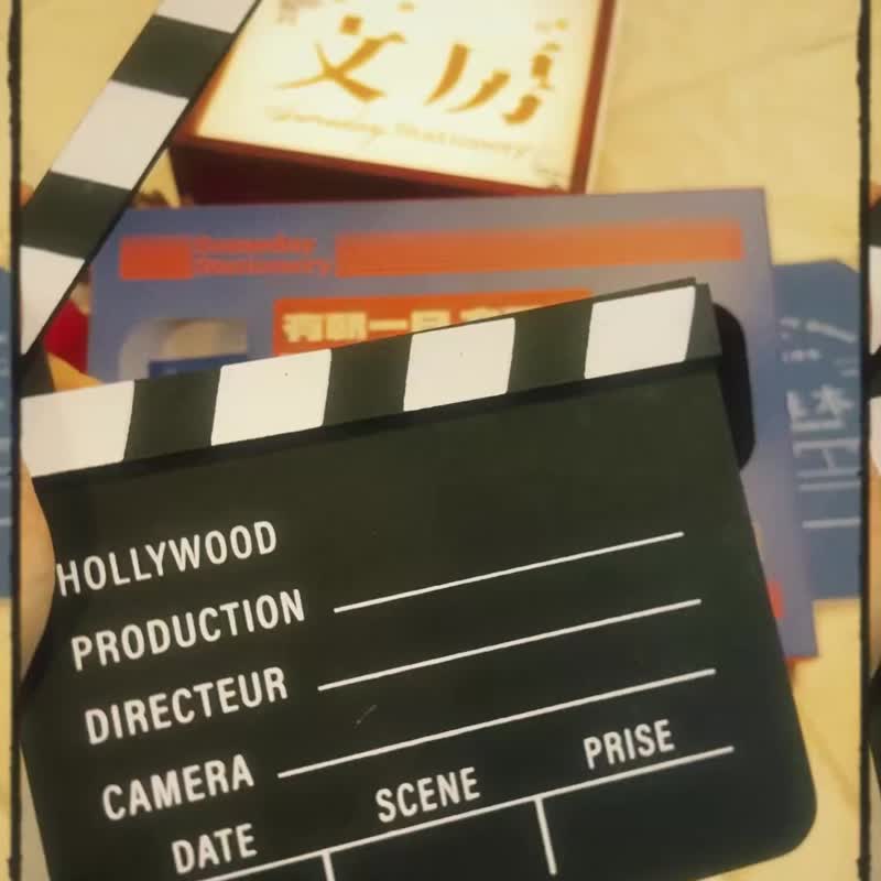 有朝一日 文房具系列 - 瘋狂電影之夜 MOVIE GIFTSET - 卡片/明信片 - 紙 藍色