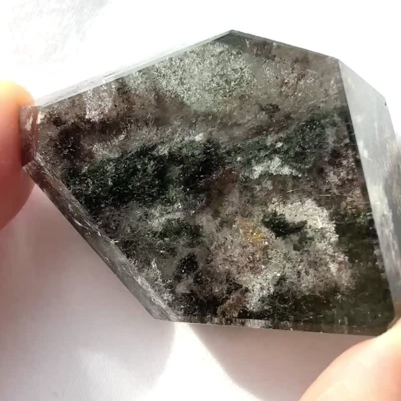 綠幽靈 白幽靈 水晶 全包隨型 手把玩 天然原石 水晶原礦 天然原 - 擺飾/家飾品 - 水晶 多色