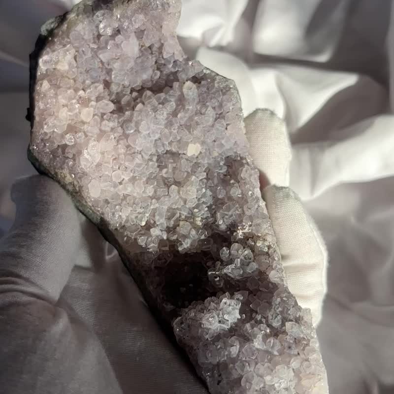 少有粉紫 紫水晶 紫晶簇 紫鎮 彩晶填 礦標 水晶簇 水晶原礦 擺設 - 擺飾/家飾品 - 水晶 紫色