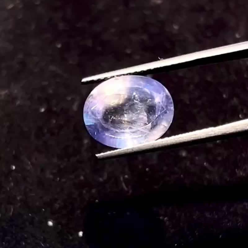 天然寶石 水晶 鑽石 • 橢圓形寶石切割堇青石裸石 - 其他 - 水晶 紫色