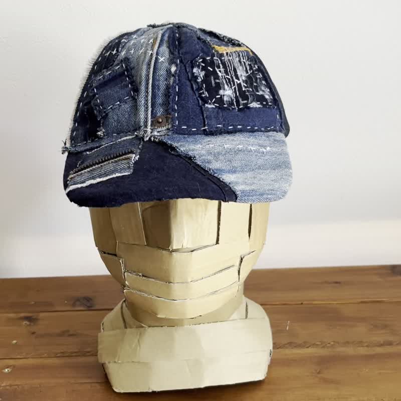 襤褸パッチワーク帽子　cap-p015 - 帽子 - 聚酯纖維 