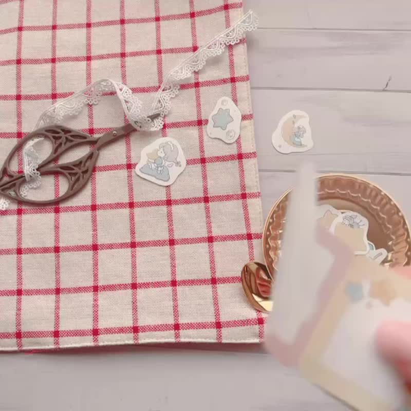 Roll sticky notes - Little stars - กระดาษโน้ต - กระดาษ สึชมพู