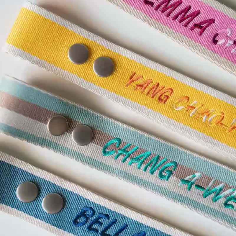 comoor經典刺繡飄帶2.0 - 行李吊牌 - 繡線 