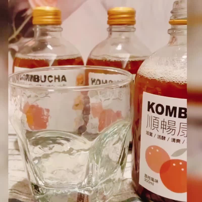 [Tian Cai Life] Shun Shun Kombucha (lychee flavor) 300ml/bottle/set of 6 - อาหารเสริมและผลิตภัณฑ์สุขภาพ - อาหารสด 