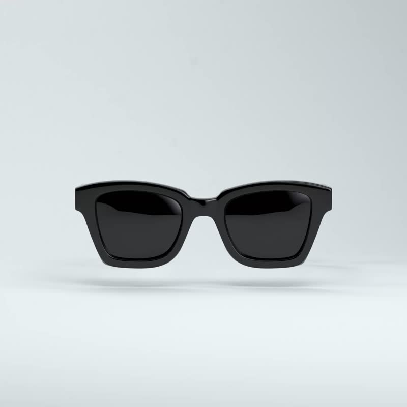 RITE eyewear KAI - ジェットブラック | イタリアンプレート | ツァイスレンズ | 日本製 | - サングラス - その他の素材 ブラック