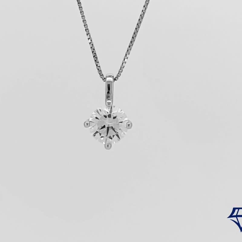 Moissanite Moissanite 50 points 1-2 carat fresh necklace Taipei store customized - Necklaces - Other Materials 