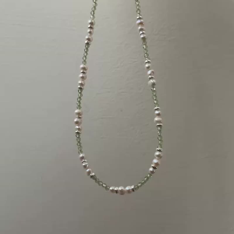 Stone Sterling Silver Necklace - Necklaces - Semi-Precious Stones 