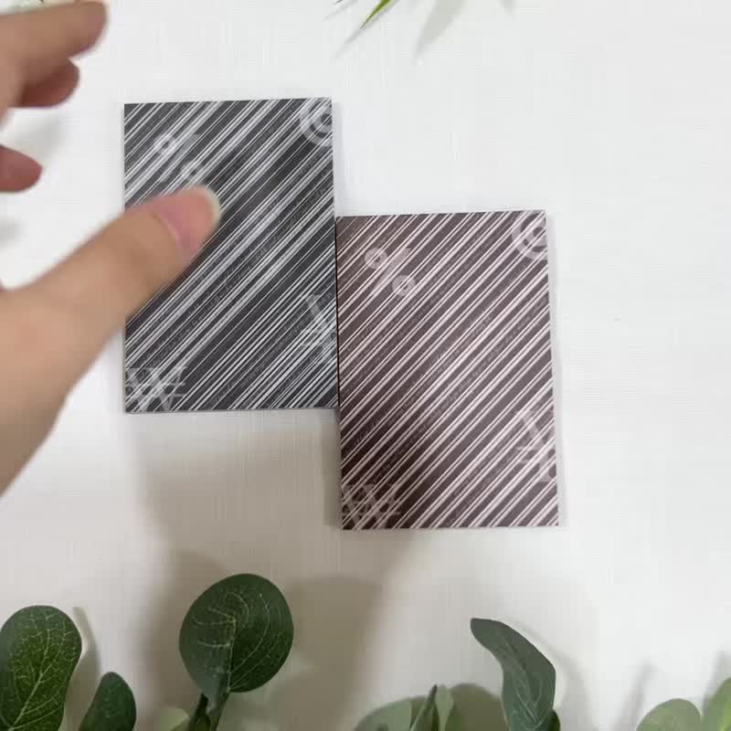 Sensiary-Diagonal hatched mini memo pad - 便條紙/便利貼 - 紙 