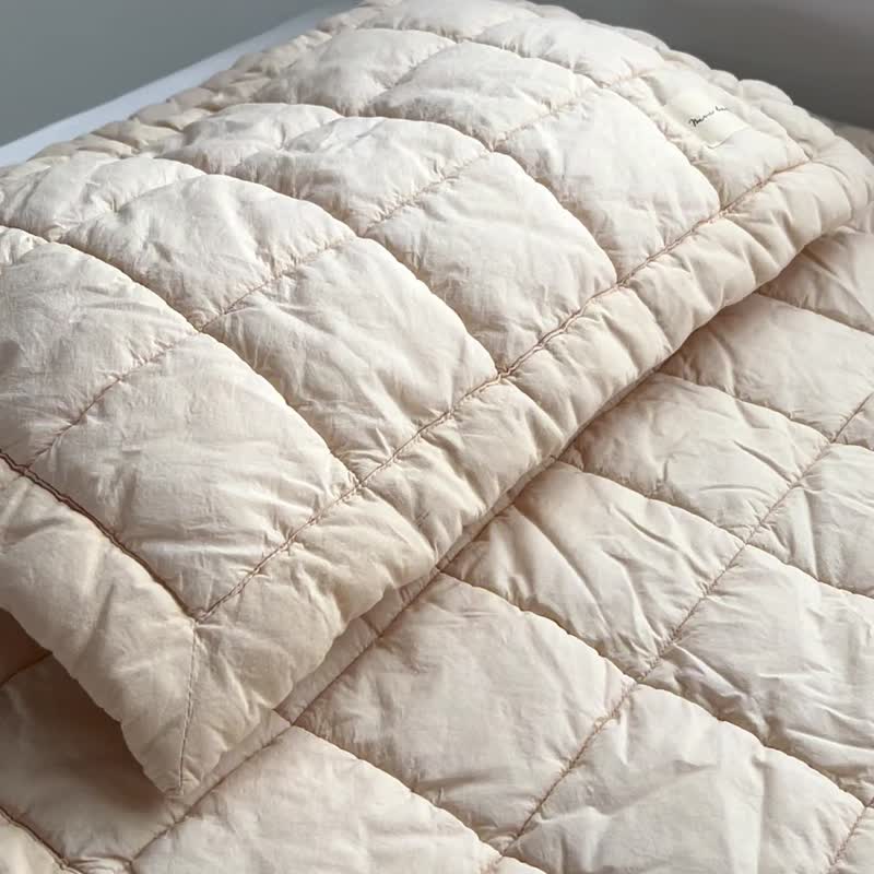 Mini hapi Korean ins quilted checkered sheets washable breathable baby sweat-abs - Bedding - Cotton & Hemp 