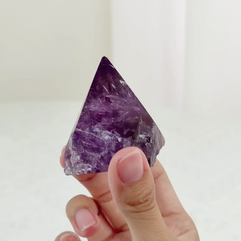 金字塔紫骨幹 060110 - 擺飾/家飾品 - 水晶 紫色