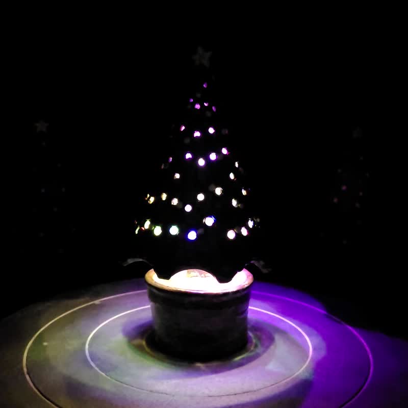 LED Christmas tree ceramic Christmas tree Christmas tree night light Christmas tree ornaments Christmas tree - ของวางตกแต่ง - ดินเผา 