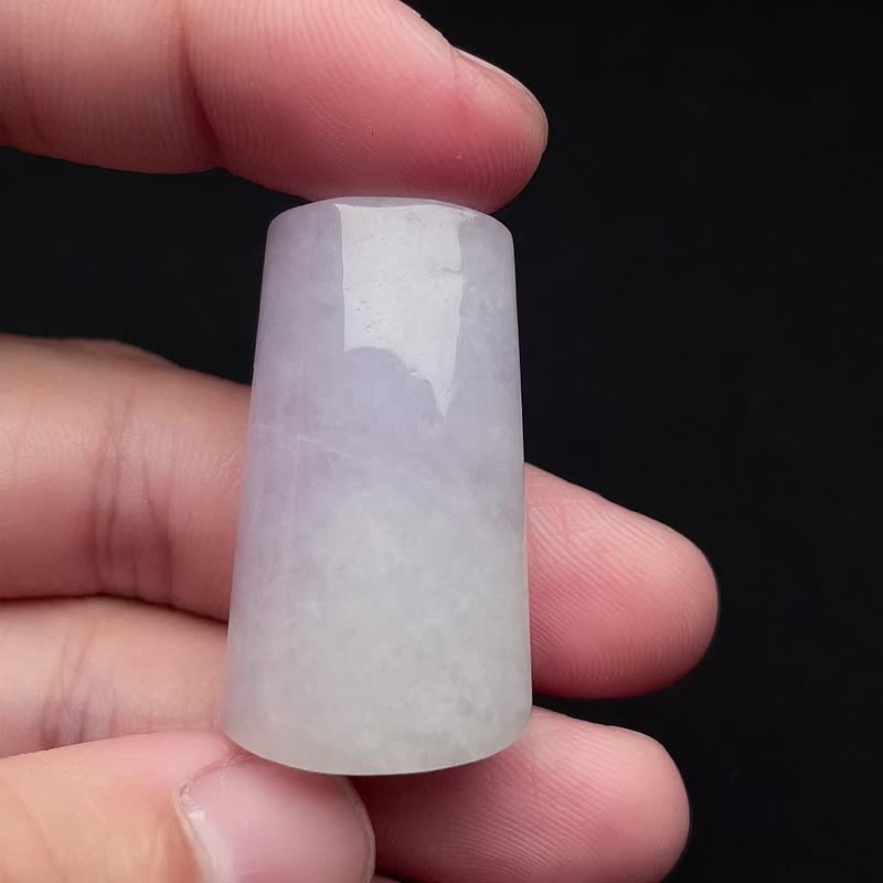 冰糯紫羅蘭翡翠無事牌 | 天然緬甸玉翡翠A貨 - 金工/飾品 - 玉石 紫色
