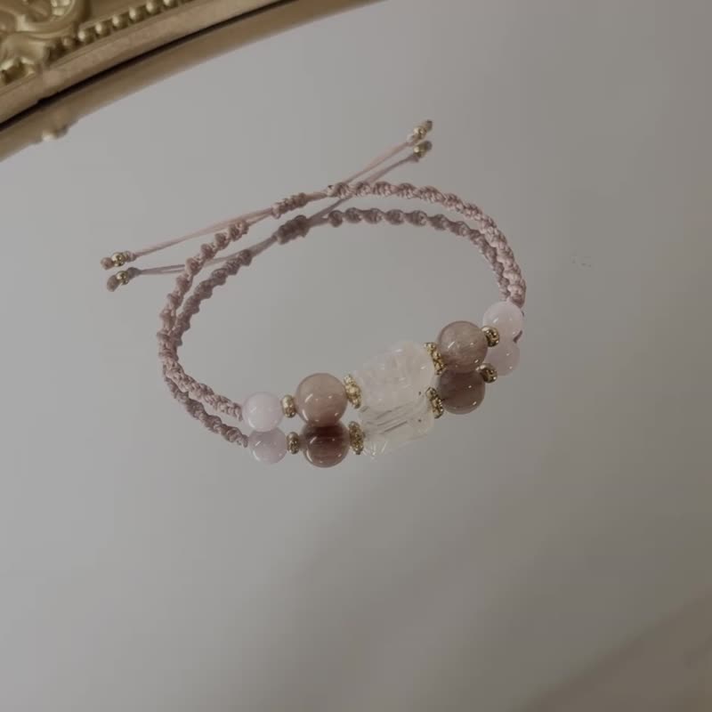 Flower flow – Mother’s Day Pixiu crystal weaving - Bracelets - Crystal 