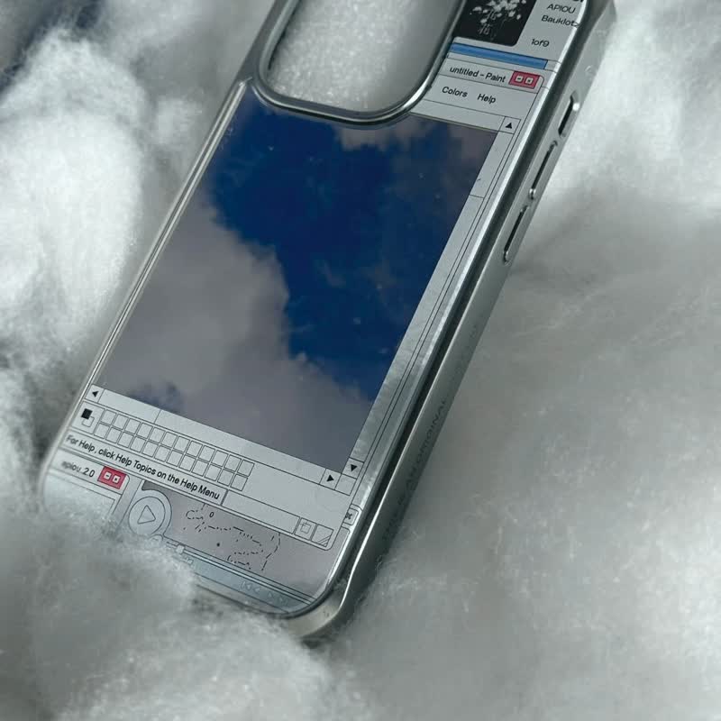 【Mirror Pro】ミレニアルシリーズ のiPhone用ミラー磁気吸着フルカバー耐衝撃保護ケース - スマホケース - アクリル シルバー