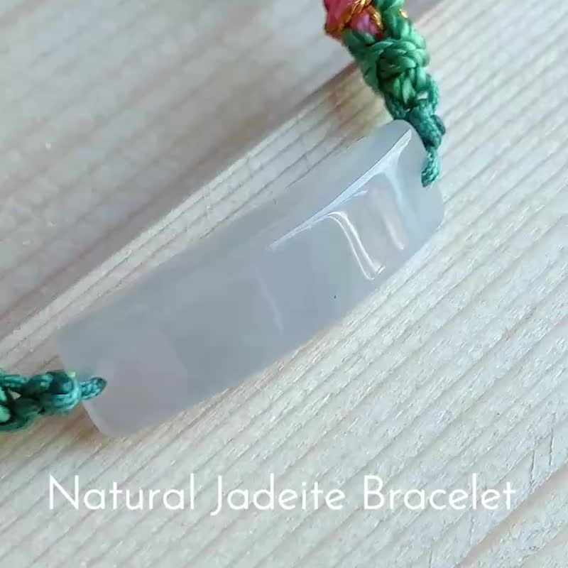 Natural Burmese Jade A Jade Heng Adjustable Bracelet - สร้อยข้อมือ - หยก หลากหลายสี