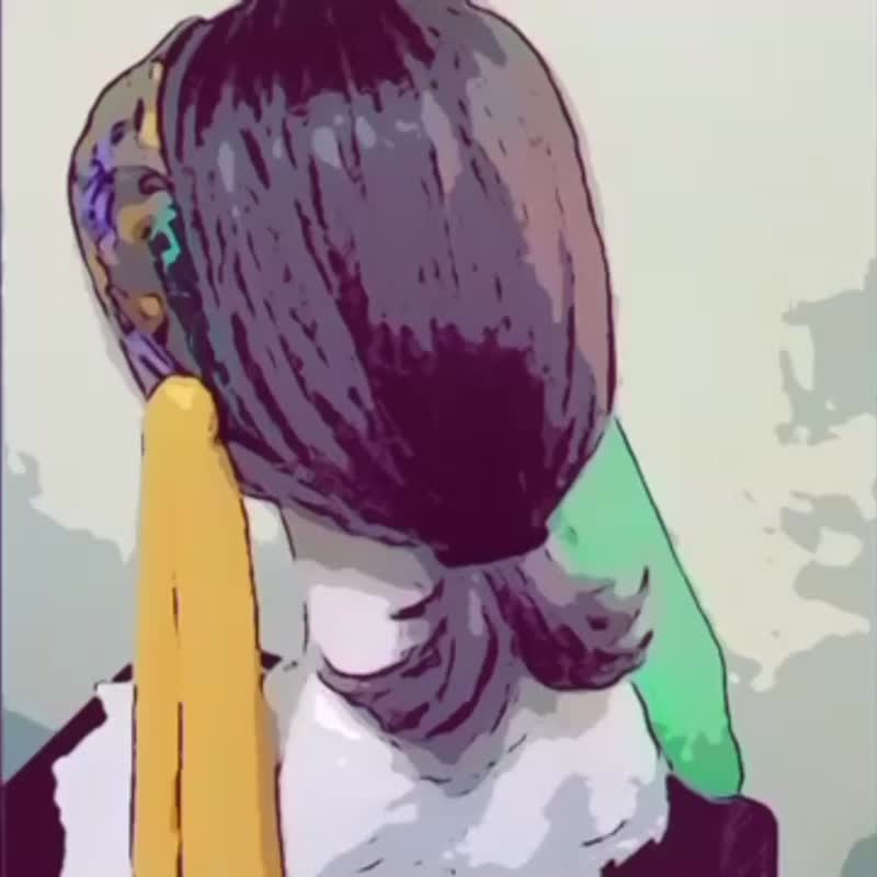 多用綁帶髮箍/ 口罩減壓 寬版髮帶式頭箍 髮飾 蝴蝶結 交叉 打結 - 髮箍/髮帶 - 其他材質 紫色