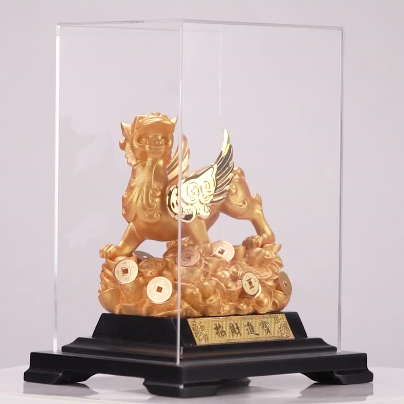 Lucky Pixiu│ Recommendations for business opening and housewarming│Small display window - Items for Display - 24K Gold Gold