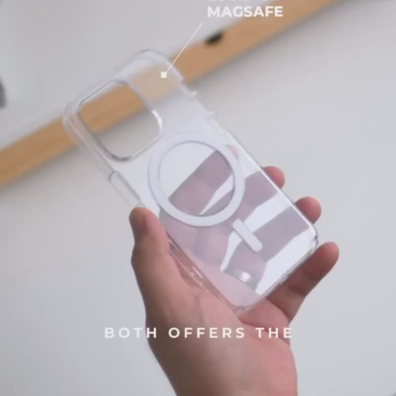 Caudabe Lucid Clear MagSafe ガラス電話ケース - iPhone 15 Pro (3) - スマホケース - プラスチック 透明