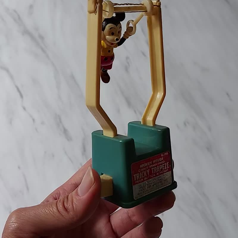 1970年代ポップ時代・ディズニーミッキー平行棒古いおもちゃ - 置物 - プラスチック 