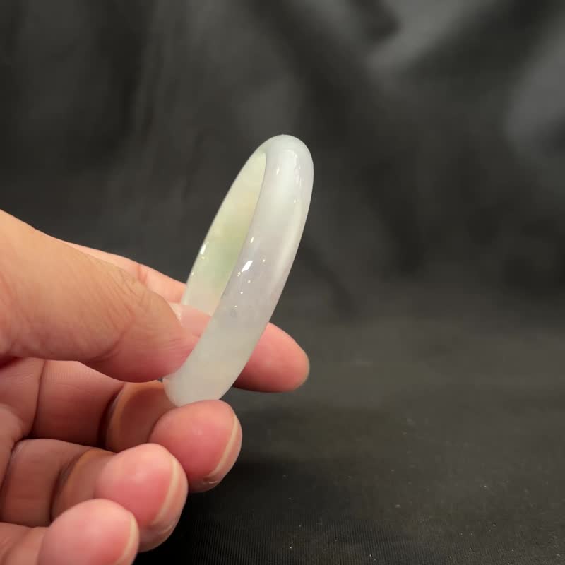 仙紫 | 冰種春帶彩貴妃鐲 #15.8 - 手鍊/手環 - 玉石 透明