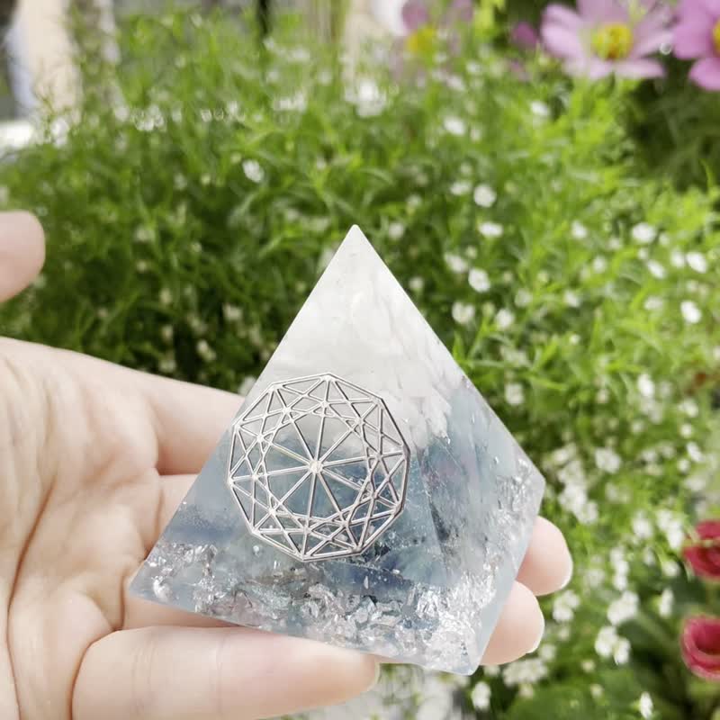 【Aquamarine】Orgonite (6cm/5cm/4cm) - Items for Display - Crystal 