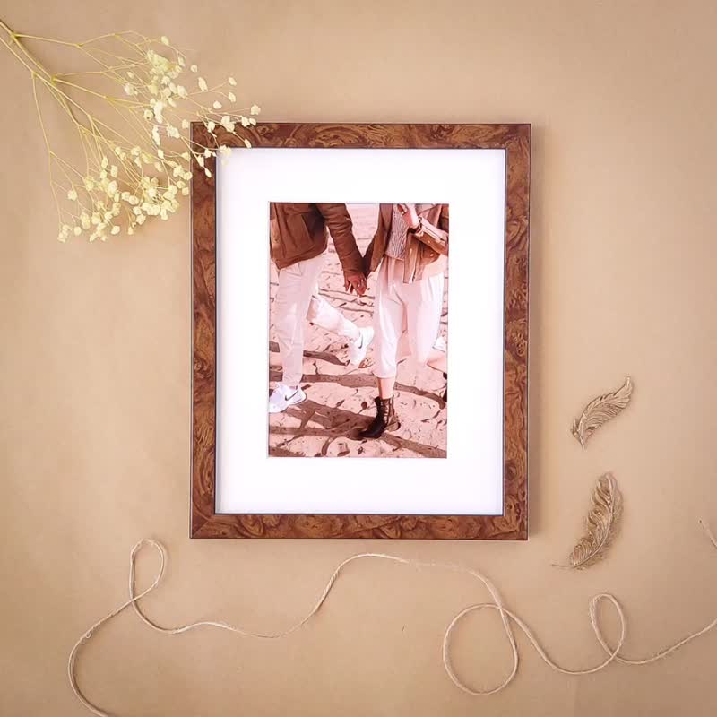 Combo Picture Frames Set, 8x10 & 5x7, Duo-Tone Champagne Gold & Black ...