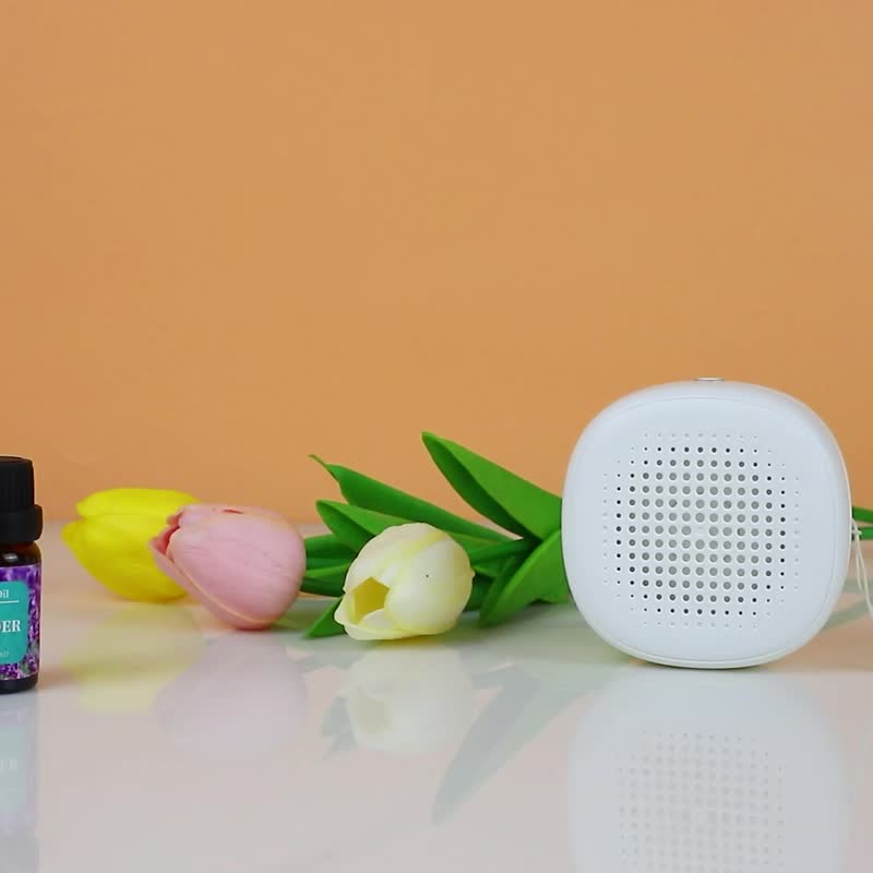 [PINFIS] Mobile Mini Essential Oil Aromatherapy Machine (Free 2 bottles of natural essential oils) - น้ำหอม - พลาสติก ขาว