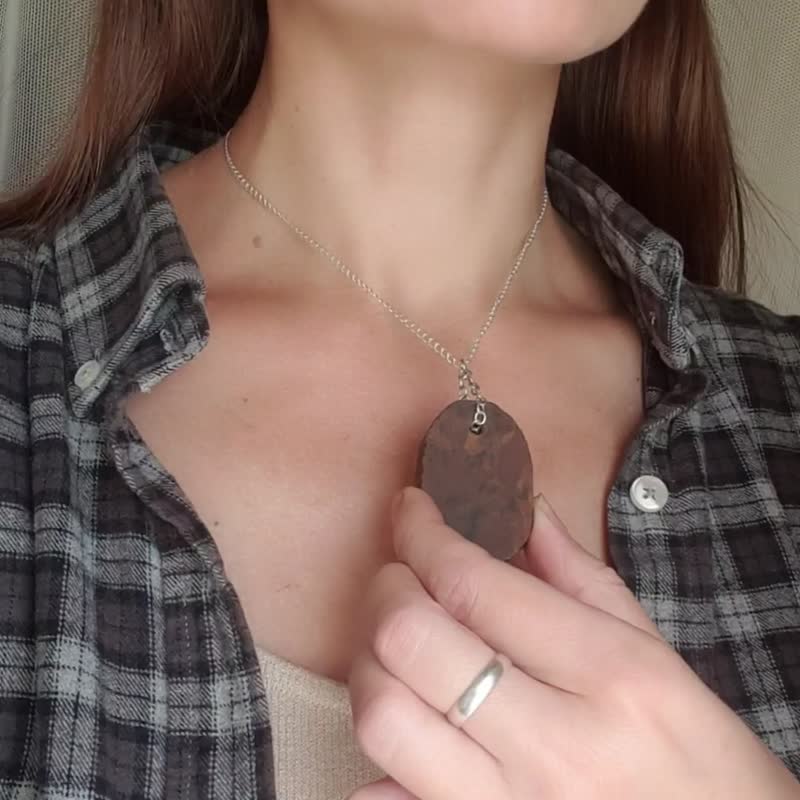 Obsidian Necklace, 925 Silver, Scorpio gemstone, Capricorn gift, unisex jewelry - 項鍊 - 寶石 黑色