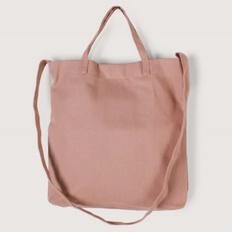 [Plain style] Japanese-style color dual-purpose bag | 6 colors_Multi-color canvas bag can be carried cross-body and is super convenient - Handbags & Totes - Cotton & Hemp Multicolor