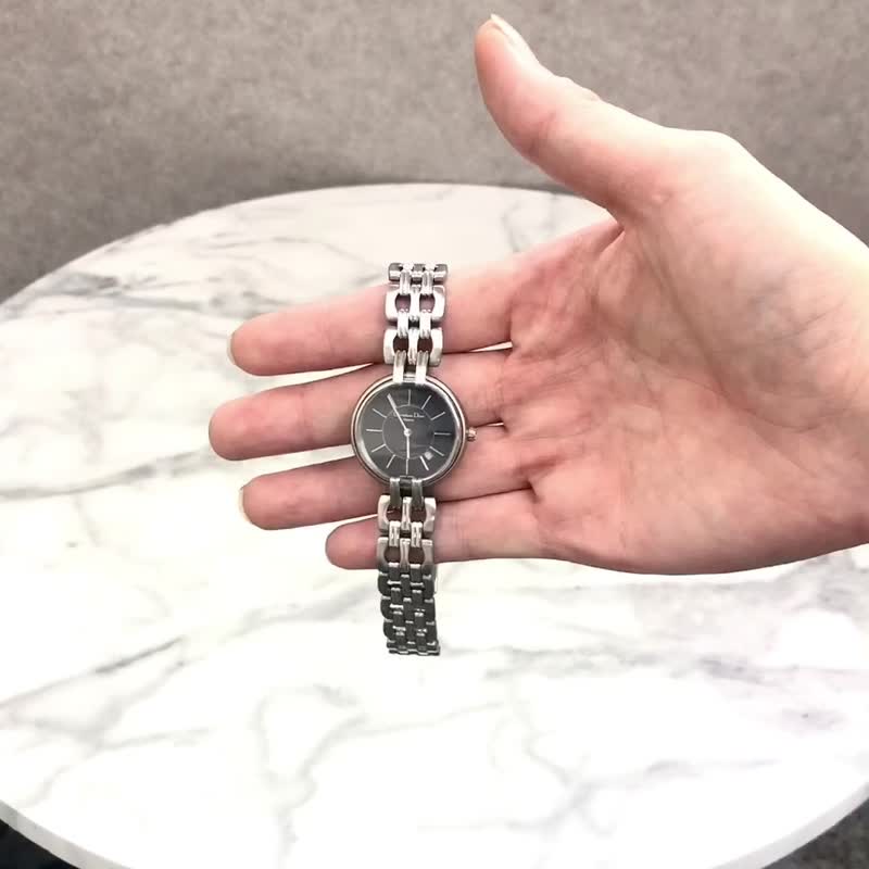 【 日本直送　名牌中古包 】Christian Dior クリスチャン ディオール 腕時計 シルバー クォーツ M51980 バギラ SS 3ptzbd - 女錶 - 其他材質 銀色