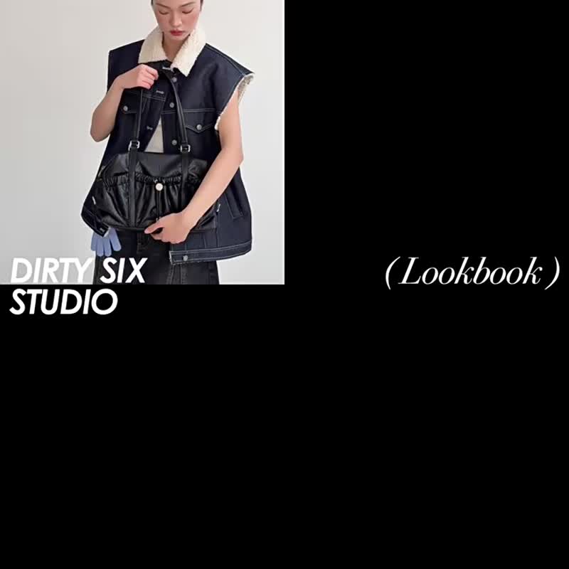 David White 4 Colors Left Pocket Retro Soft Leather Preppy Boston Shoulder Bag - กระเป๋าแมสเซนเจอร์ - หนังเทียม ขาว