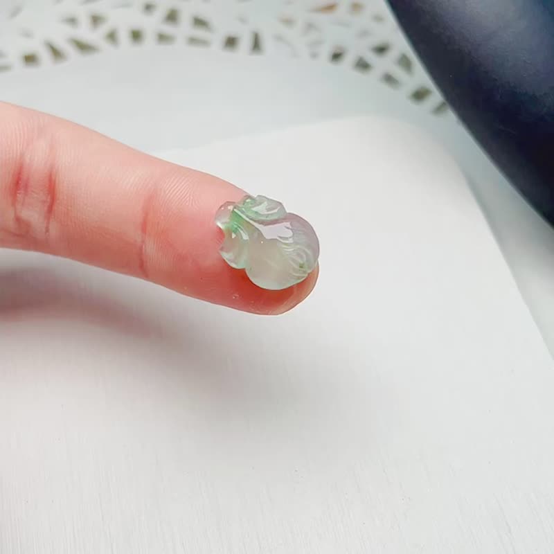 玻璃種飄綠花翡翠小花 | 天然A貨翡翠 | 送禮 - 其他 - 玉石 透明