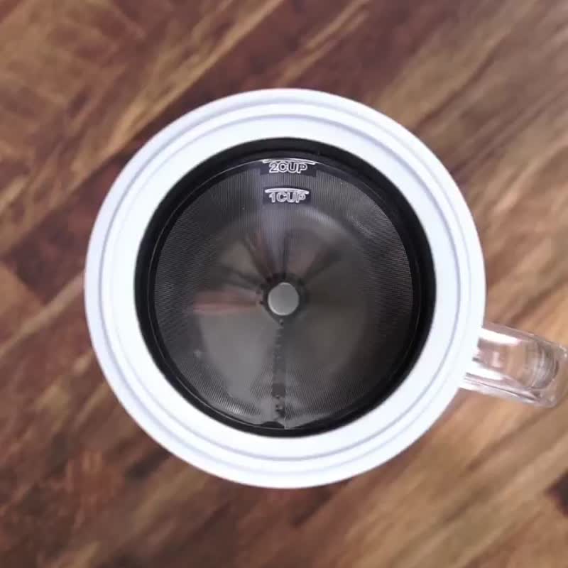 （家庭でのエピデミック防止‧環境にやさしいフィルターフリー紙）手作りのコーヒーカップ蓋サポートフィルター4色-350ml